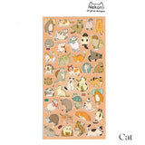 a sheet of cute cat deco stickers