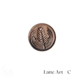 Latte Art Badge Brooch | Enamel pin