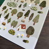 Forest Green Deco Sticker Sheet