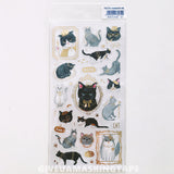 Cute Cat Sticker Sheet | Cat Stickers | Japanese Deco Sticker Sheet