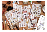 Animal Washi Deco Sticker Sheet | Dogs, Cats, Rabbits, Hamsters, Birds