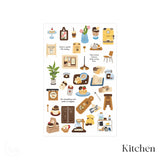 LifeStyle Deco Sticker Sheet | Bakery Kitchen