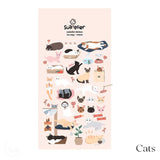 Suatelier Cats and Dogs Deco Sticker Sheet