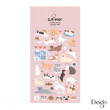 Suatelier Cats and Dogs Deco Sticker Sheet